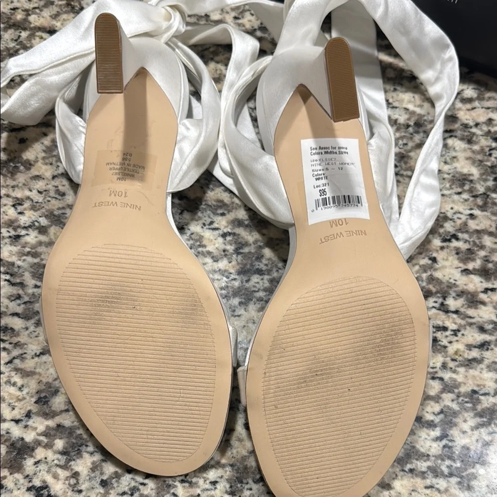 🆕Nine West Kelsie Wedding Satin Heels with “Something Blue!” 10. New wBox!💥 - Picture 4 of 11